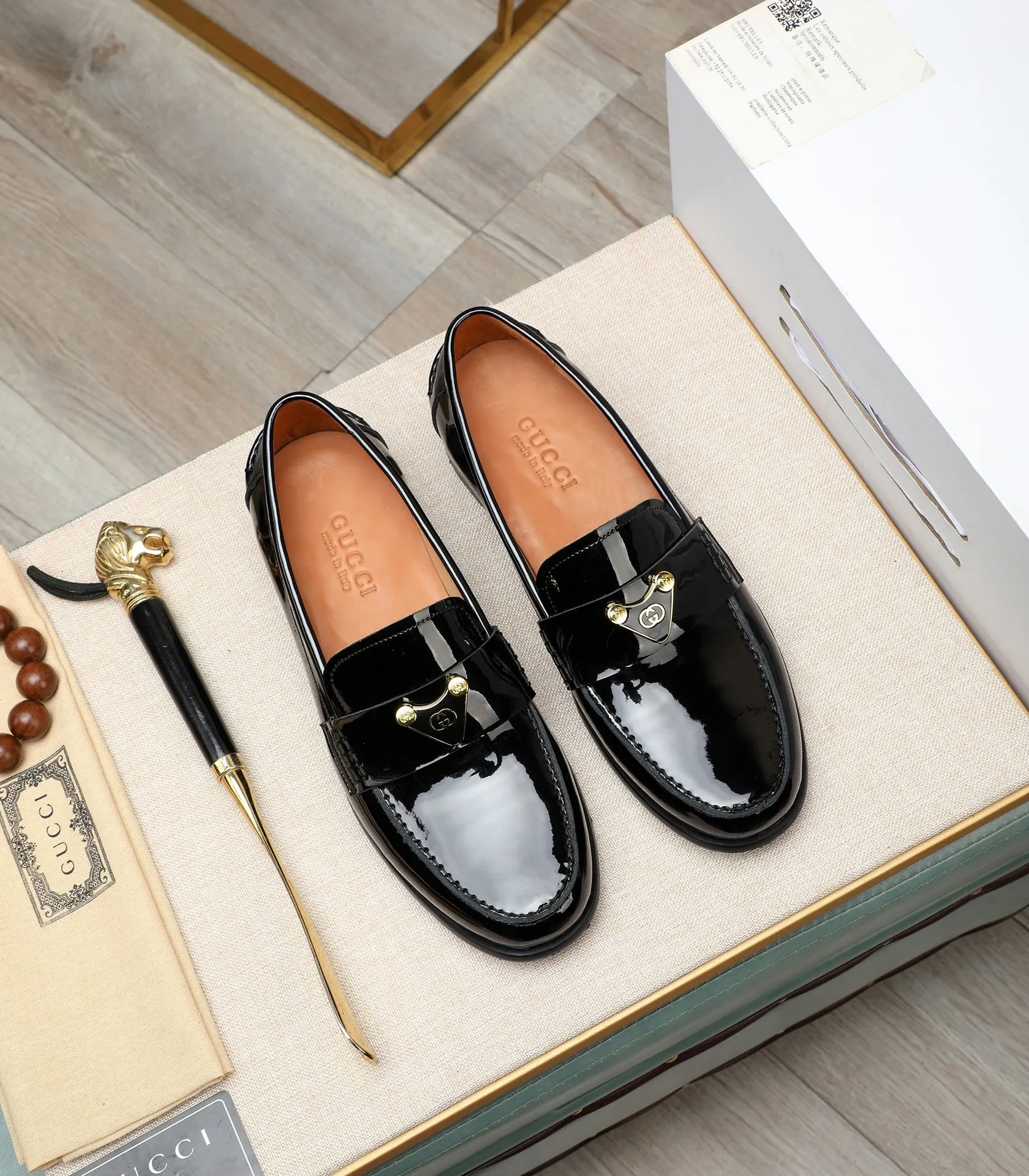 Men's shoes 💰500 📛📛 Original version (water-dyed cow lining) GUCCI official website formal shoes 🌀 Italian 🇮🇹 imported cowhide ➕ top imported water-dyed cowhide lining 💋 fine handmade original bottom, the real thing looks better when photographed in person Standard size 38-44 (45 46 customized)